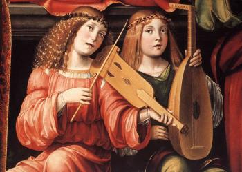 Francesco Francia : Madonna and Saints detail